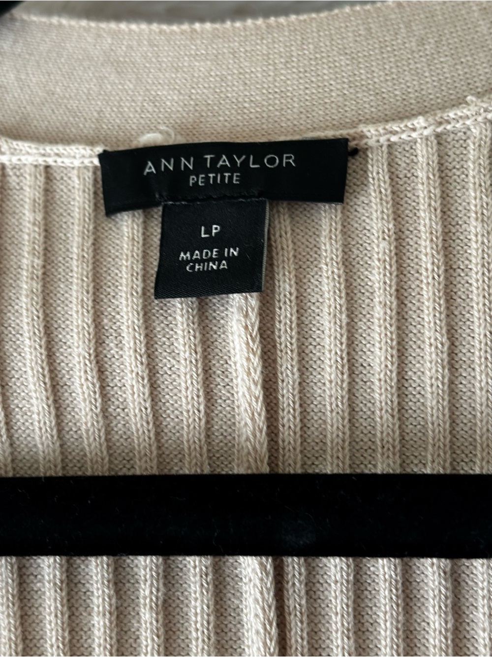Ann Taylor Ribbed Knit Sleeveless Midi Dress Size LP Petite - Picture 3 of 4